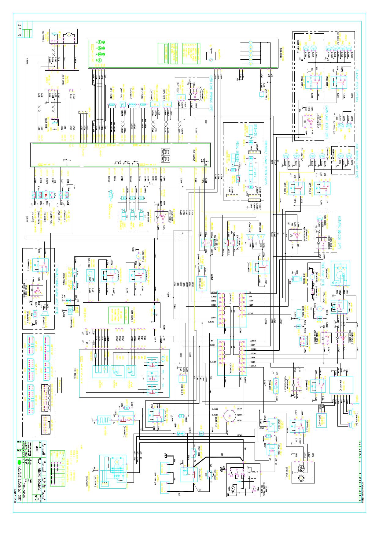 S420V ELEC CIRCUIT ELECTRICAL CIRCUIT DIAGRAM Schematic Daewoo Doosan